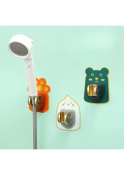 Renkli Hayvan Figürlü Hareketli Duş Başlığı Tutucu, Pratik ve Eğlenceli Tasarım indirimleri