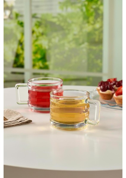 6 Lı Cam Çay Kahve Sunum Fincanı 150 ml fiyatları