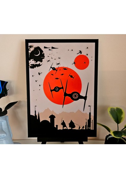 Star Wars Kabartmalı Tablo