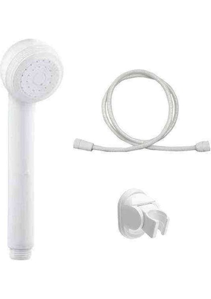 Beyaz Duş Başlığı ve Hortum Seti, Dayanıklı ve Kullanışlı, Garantili Ürün.