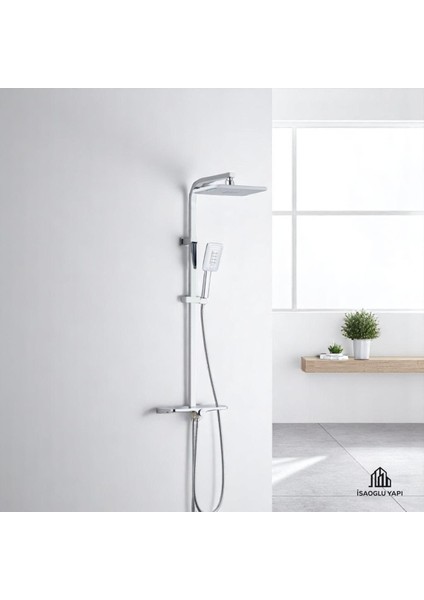 Geniş Yağmurlama Duş Başlığı, Dokunmatik, Pirinç, Modern Tasarım