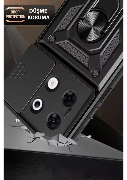 Zengezur Newface Infinix Zero 30 5g Kılıf Pars Lens Yüzüklü Silikon - Yeşil fiyatları