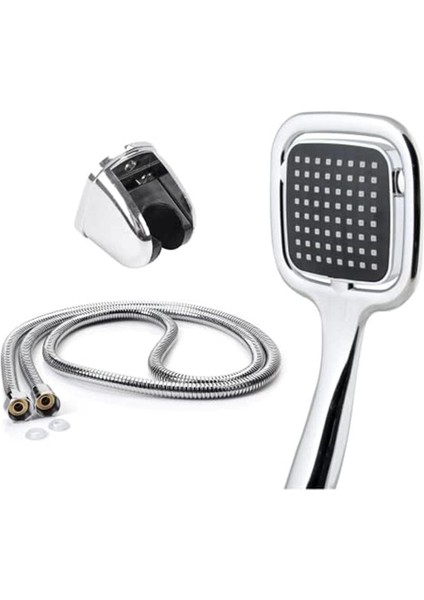 Kare Sürgülü Duş Takımı Seti, Hortum ve Başlık ile Konforlu Duş Deneyimi fırsatları