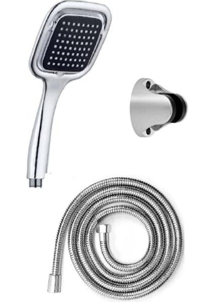 Kare Sürgülü Duş Takımı Seti, Hortum ve Başlık ile Konforlu Duş Deneyimi indirimleri