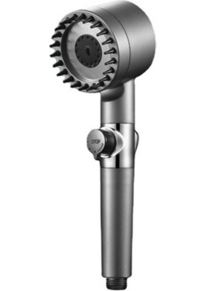 4 Fonksiyonlu Siyah Masajlı Duş Seti, Hortum ve Telefon ile Rahatlatıcı Duş fırsatları