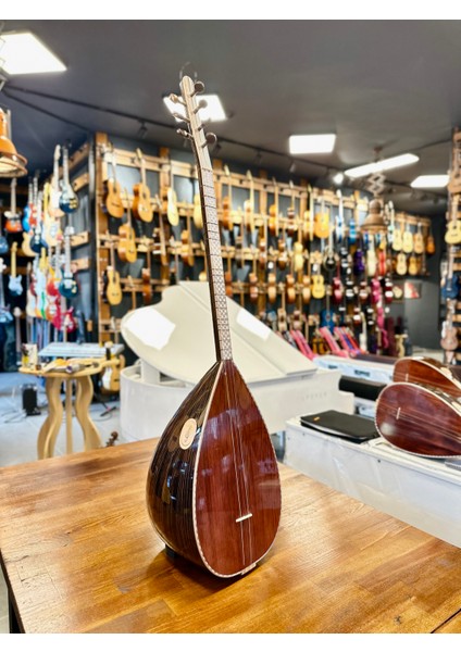 Kısa Sap Üst Seri Tam Profesyonel Pelesenk Bağlama 41 Tekne