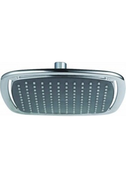 Kare Krom Siyah Duş Başlığı 21X21 Cm, Modern ve Şık Tasarım
