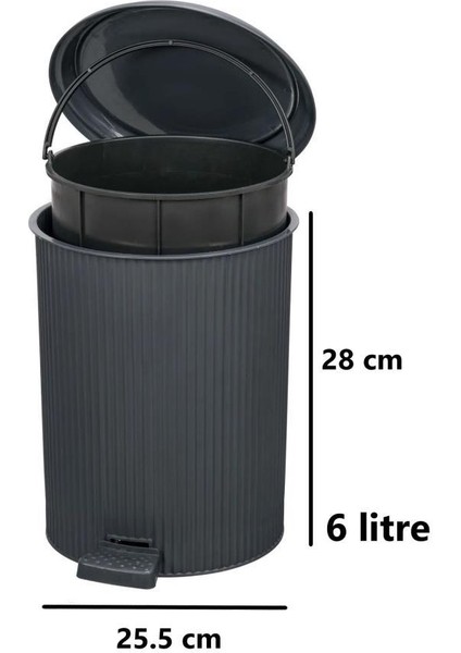 ELF-N522 Nostalji 4'lü Çöp Kovalı Wc Fırçalı Banyo Seti fiyatları