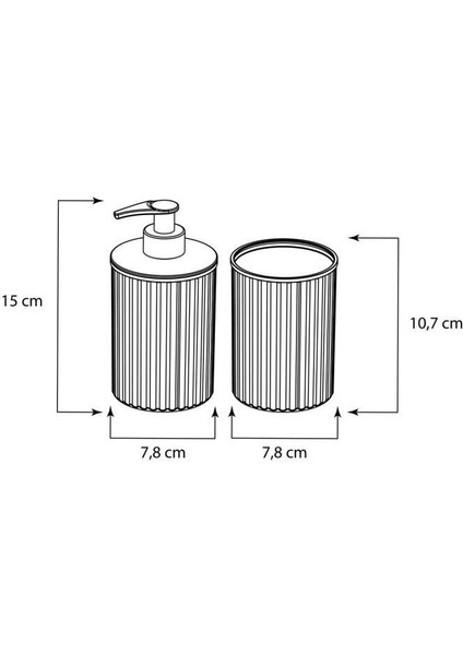 ELF-N522 Nostalji 4'lü Çöp Kovalı Wc Fırçalı Banyo Seti indirimleri