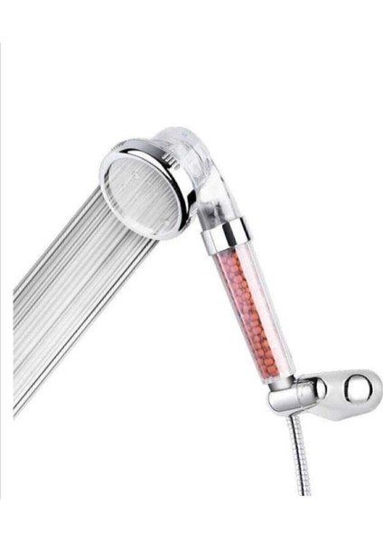 Gri Boncuklu Su Arıtmalı Tasarruflu Duş Başlığı ve Hortumu Hediye fırsatları