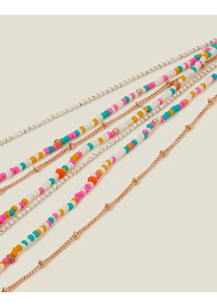 Çoklu Zincir Boncuklu Kolye fırsatları