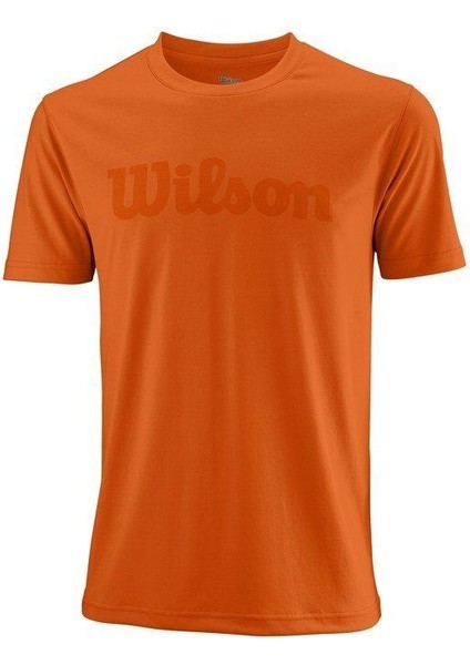 Uwıı Script Tech Tee Turuncu Erkek T-Shirt WRA770301