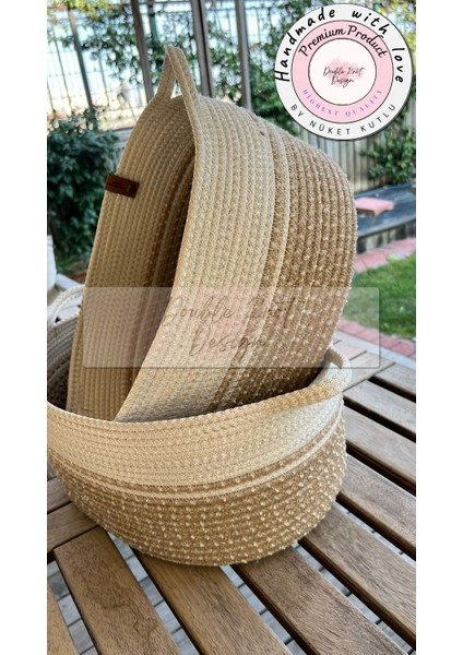 2li Organizer Tress Çok Amaçlı Düzenleyici Sepet Hasır Jüt Yılbaşı modelleri