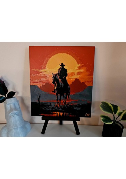 Red Dead Redemption-2 Kabartmalı Tablo