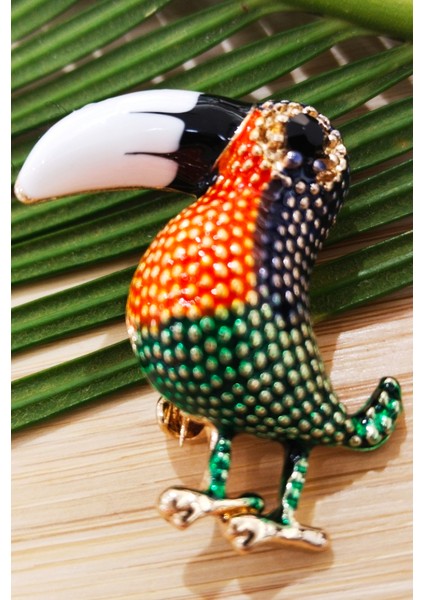 Papağan Figürlü Broş fiyatları