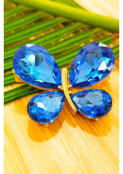 Lacivert Kelebek Figürlü Broş fiyatları