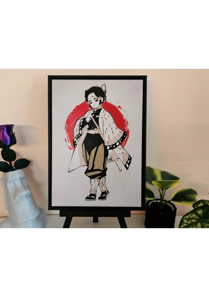 Shinobu Kocho - Demon Slayer Kabartmalı Tablo
