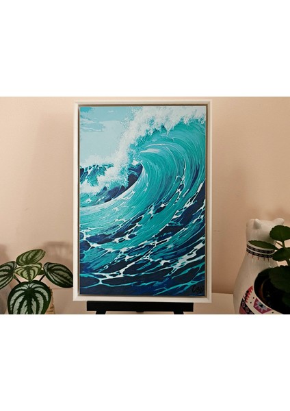 Eternal Wave Kabartmalı Tablo