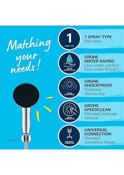 Renkli 110MM Yuvarlak Yağmur El Duşu ve Tutucu Seti modelleri