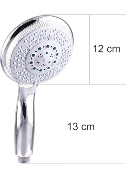 Çok Renkli 5 Fonksiyonlu Büyük El Duşu, Farklı Püskürtme Modları modelleri