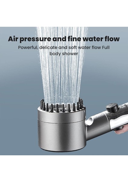 Su Masajlı, Kademeli, Yüksek Basınç, Filtreli, Tasarruflu Duş Başlığı Siyah fiyatları