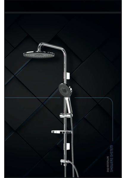 Oval Yuvarlak Tasarım ile Duş Keyfini Artıran Tam Set, Beyaz Renkli Ürün.