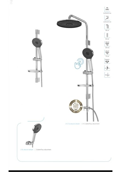 Oval Yuvarlak Tasarım ile Duş Keyfini Artıran Tam Set, Beyaz Renkli Ürün. fiyatları