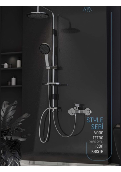 Oval Yuvarlak Tasarım ile Duş Keyfini Artıran Tam Set, Beyaz Renkli Ürün. fırsatları