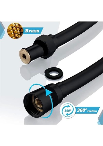 Sağlam ve Uzun 150CM Paslanmaz Duş Hortumu, Tüm Başlıklarla Uyum Sağlar modelleri