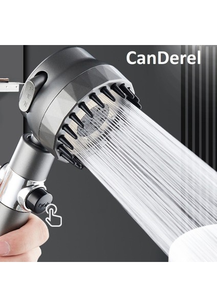 Çok Fonksiyonlu Ayarlanabilir Filtreli Krom Duş Başlığı, Masaj ve Arıtma Özellikli fırsatları
