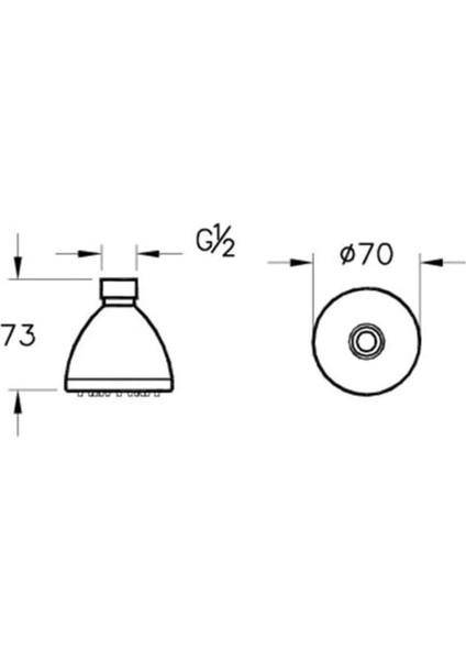 Çok Renkli Solo C Duş Başlığı A45635, Şık ve Kullanışlı Tasarım