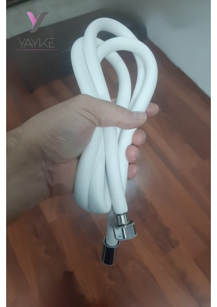 Yumuşak Silikon Duş Hortumu, Esnek, Kopmaz, Kıvrılmayan, Beyaz fırsatları