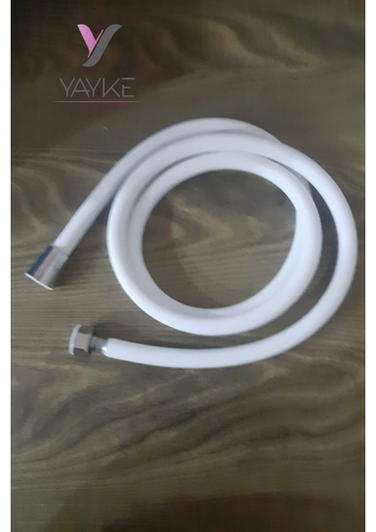 Yumuşak Silikon Duş Hortumu, Esnek, Kopmaz, Kıvrılmayan, Beyaz