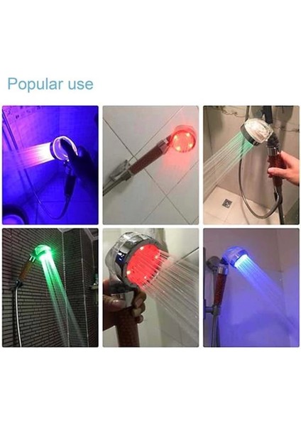 7 Renk LED Duş Başlığı, Su Tasarruflu ve Yüksek Basınç Güçlendirme fiyatları