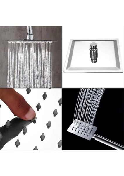 Renkli Kolonlu Duş Seti, Slim Çelik Başlık, Modern ve Şık Tasarım KDS101 fırsatları