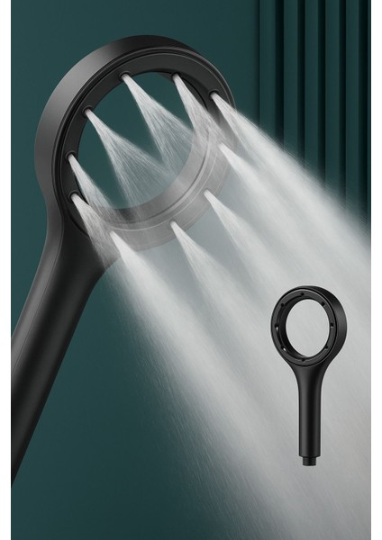 Siyah El Duşu ve Hortum Seti, Yapışkan Mafsal ile Kolay Kurulum fiyatları