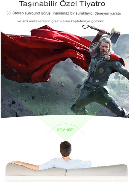 Zengezur Newface Shinecon SC-G04EA 3D Sanal Gerçeklik Gözlüğü - Siyah fiyatları