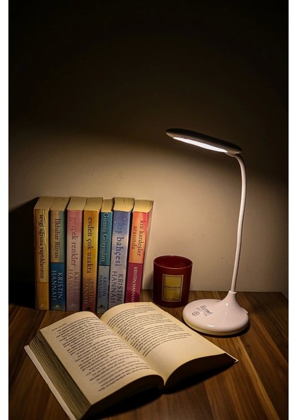 Şarjlı Sarı ve Beyaz Renk Masa Lambasi WT-005 fırsatları