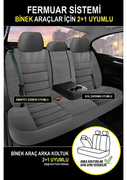 Dacia Duster Ambiance 1.5 Dci 110 4x4 E0PB x Md 2013 Uyumlu Tay Tüyü Serisi Füme Oto Kılıfı Tam Set fırsatları