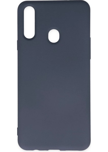 Zengezur Newface Samsung Galaxy A20S Kılıf Nano Içi Kadife Silikon - Gri