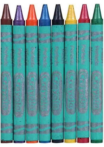 8 Pearl Crayons-Amerikan-Nontoxic-8 Inci Renkli Mum Boya Seti modelleri