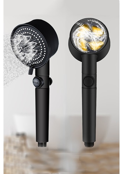 Tazyikli ve Tasarruflu Yüksek Basınçlı Duş Başlığı, Pervaneli Tasarım