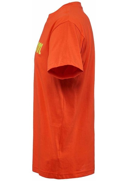 M Script Logo Cotton Turuncu Erkek Tenis T-Shirt modelleri