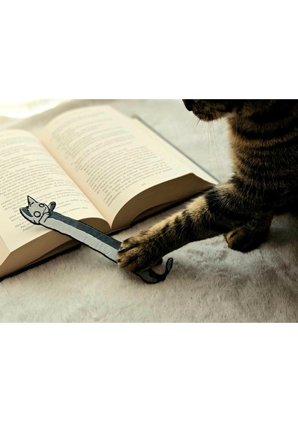 Zombie Cat Kabartmalı Kitap Ayracı