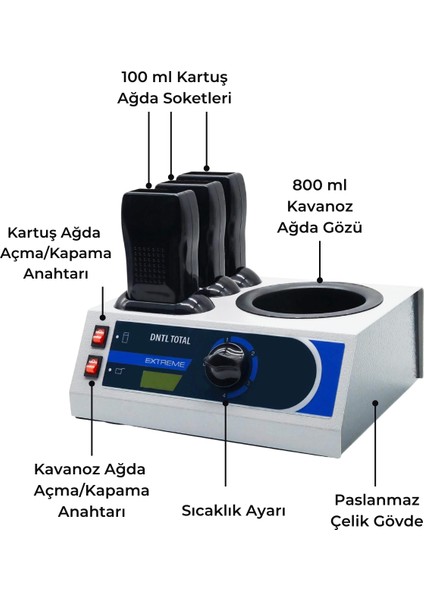 Dntltotal Extreme Serisi 3+1 Ağda Makinesi fiyatları