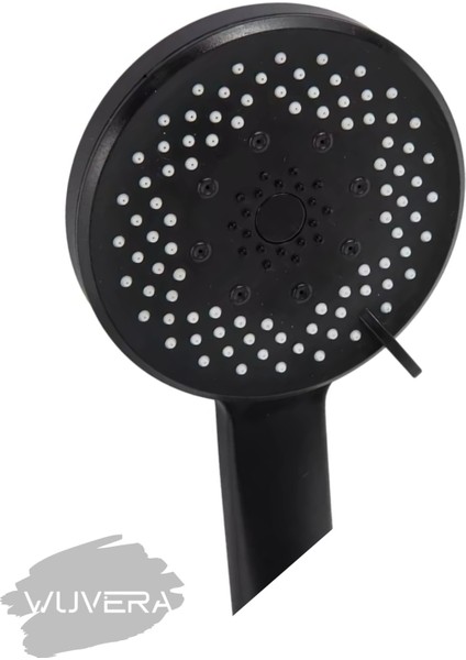 Şık Siyah Fonksiyonlu Duş Başlığı ve Fıskiyesi Seti