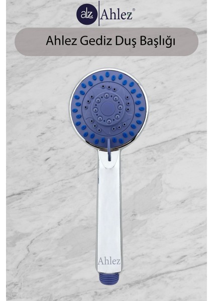 5 Fonksiyonlu Duş Başlığı, Şık ve Kullanışlı, Poşet Ambalajlı
