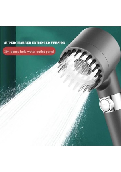 Yüksek Basınçlı Çok Fonksiyonlu El Duşu, Siyah, Pratik ve Şık Tasarım