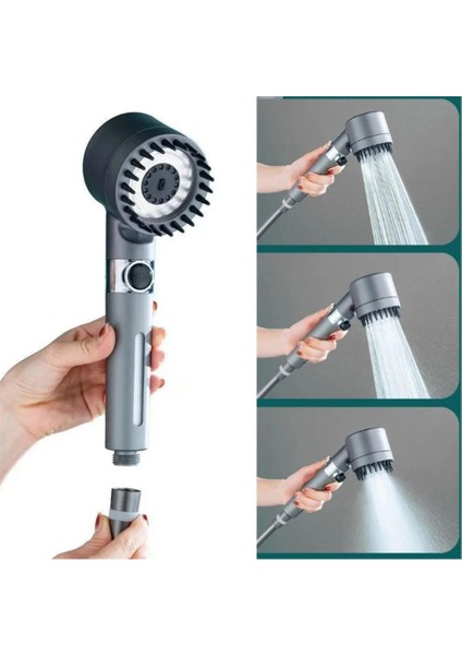 Yüksek Basınçlı Çok Fonksiyonlu El Duşu, Siyah, Pratik ve Şık Tasarım fiyatları