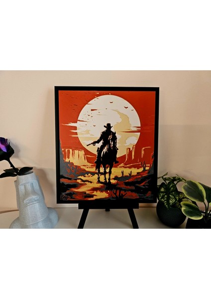 Red Dead Redemption Kabartmalı Tablo fiyatları